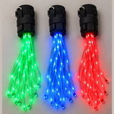 LED tail lights in green, blue and red