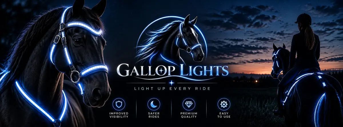 GallopLights LED horse harness: light up every ride