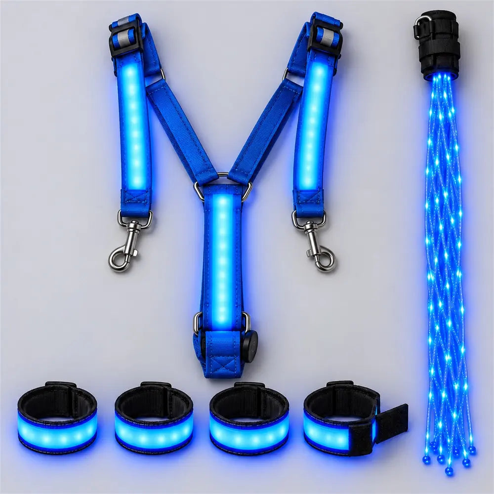 GallopLights LED harness set in blue